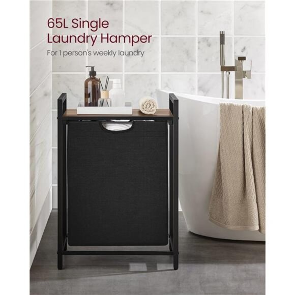 Laundry Hamper, Laundry Basket, Laundry Sorter with A Pull-Out and - Picture 4 of 7